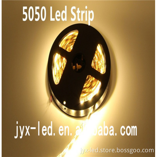Newest DC12V 5M super Bright SMD5050 IP65 waterproof LED flexible strip light for decoration holiday lighting